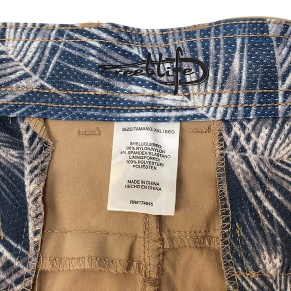 Reel Life NWT RipTide Short Men's XXL 2XL Shorts Tan Stretch Natural Quick Dry - Picture 7 of 7